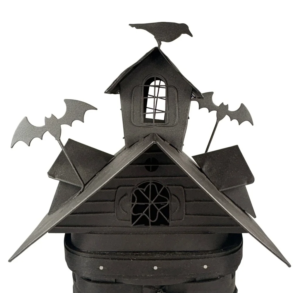 Longaberber 2012 Haunted House Basket Metal Roof‎ 5 Tie-Ons Protector Halloween